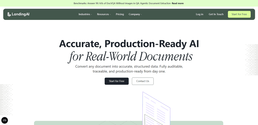 Agentic Document Extraction