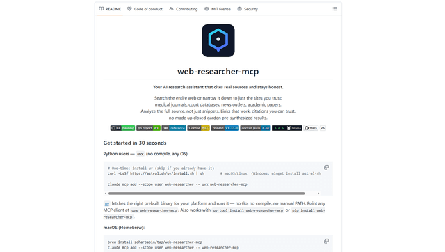 Web Researcher MCP