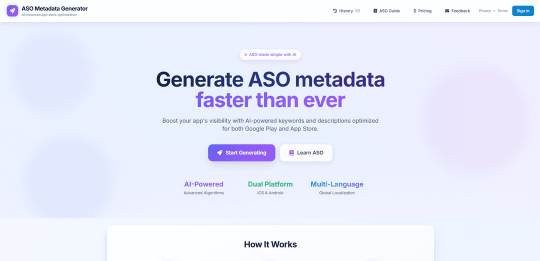 ASO Metadata Generator