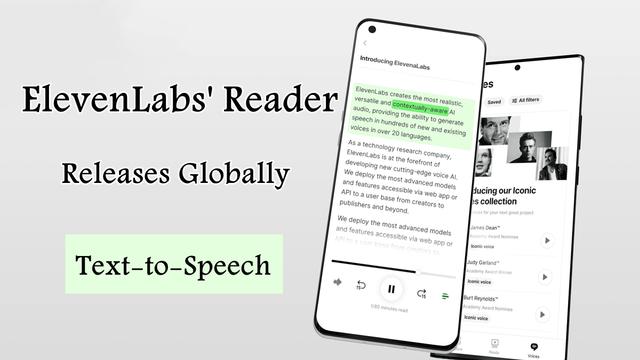 ElevenLabs Reader 앱, 다국어 텍스트 음성 변환 지원으로 전 세계 출시