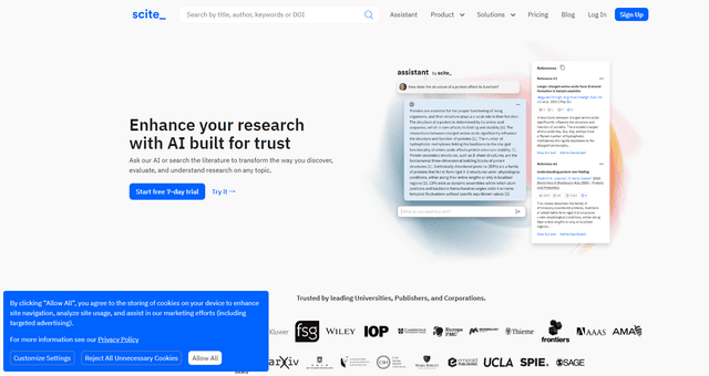 Analyse de Scite.AI : Révolutionner la recherche avec les citations intelligentes