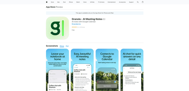 Granola for iOS
