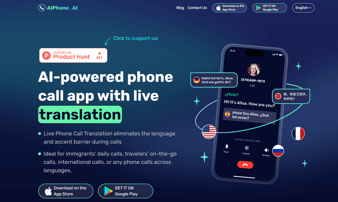AIPhone.AI - AI-Powered Phone Call App with Live Translation