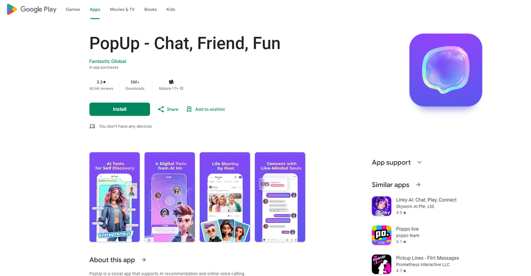 PopUp - AI-Powered Social App for Anonymous Conversations
