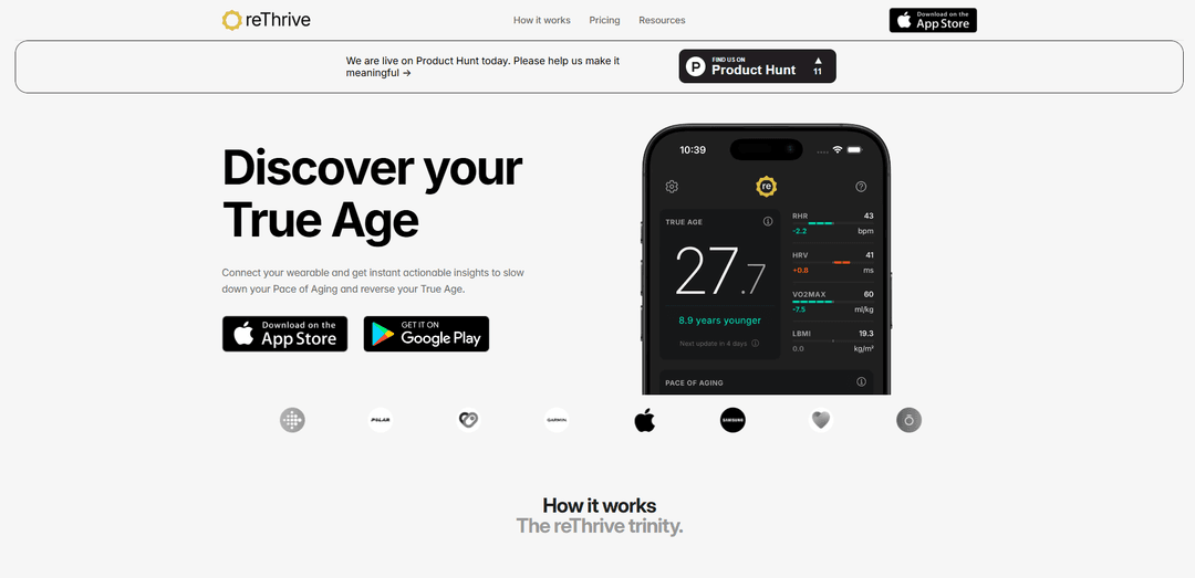 reThrive: Discover your True Age