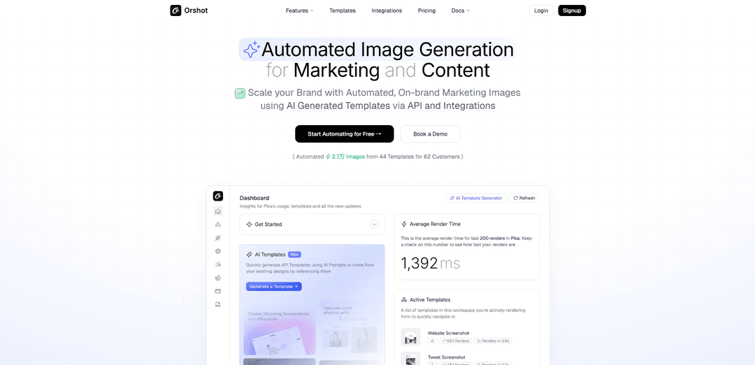Orshot – API for Image Generation