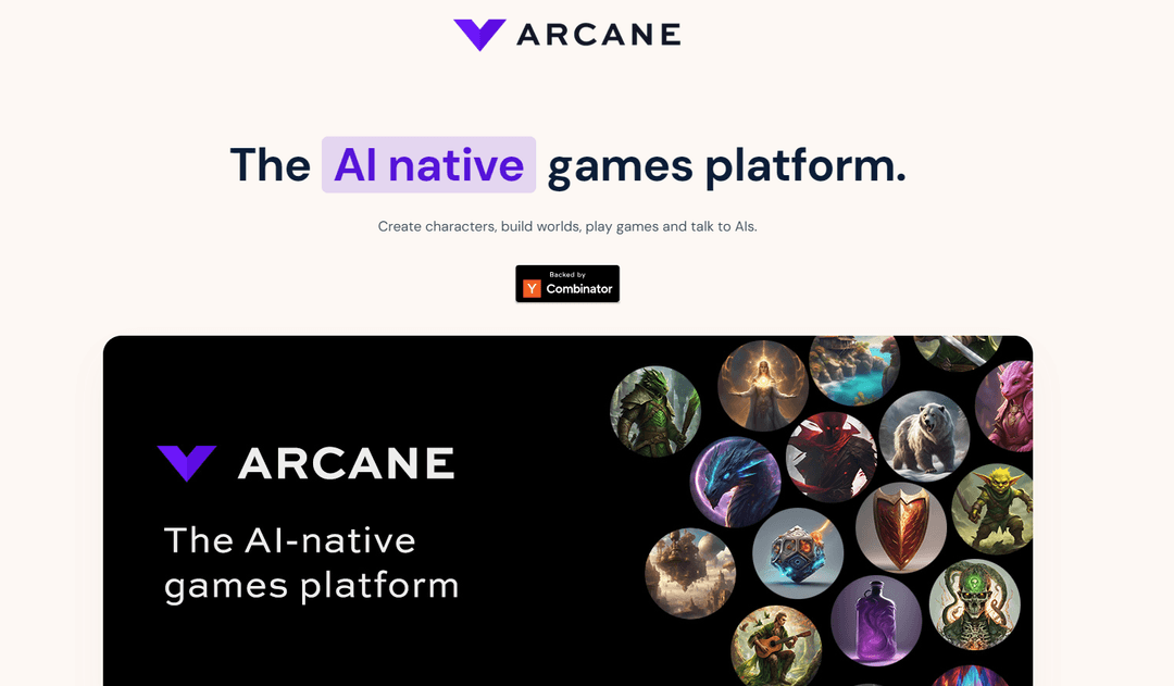 Arcane - Create Immersive Games with AI