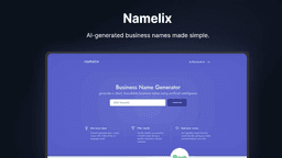 Namelix Review: AI-Powered Business Name Generator