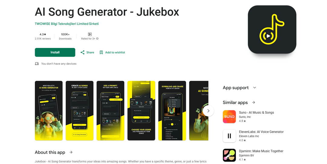 AI Song Generator - Jukebox