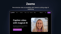 Zeemo AI 评测：革新视频字幕生成