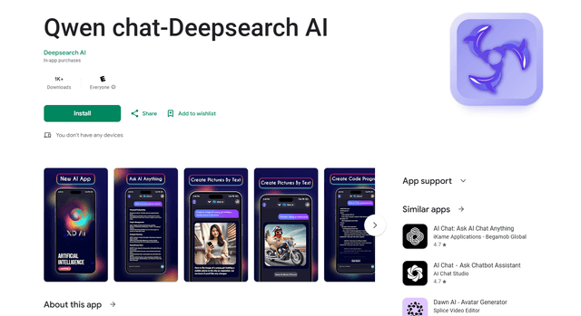 Qwen chat-Deepsearch AI