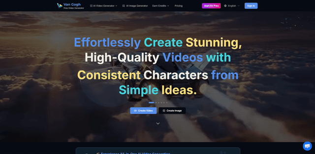 Van Gogh Free Video Generator