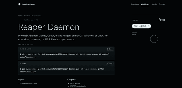 REAPER Daemon