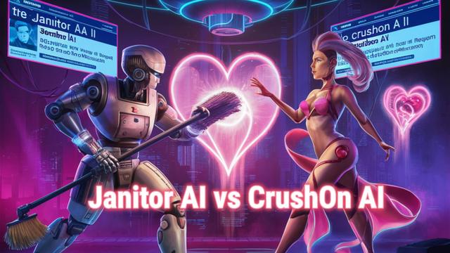 Janitor AI 對比 CrushOn AI：2024年NSFW AI聊天機器人之戰