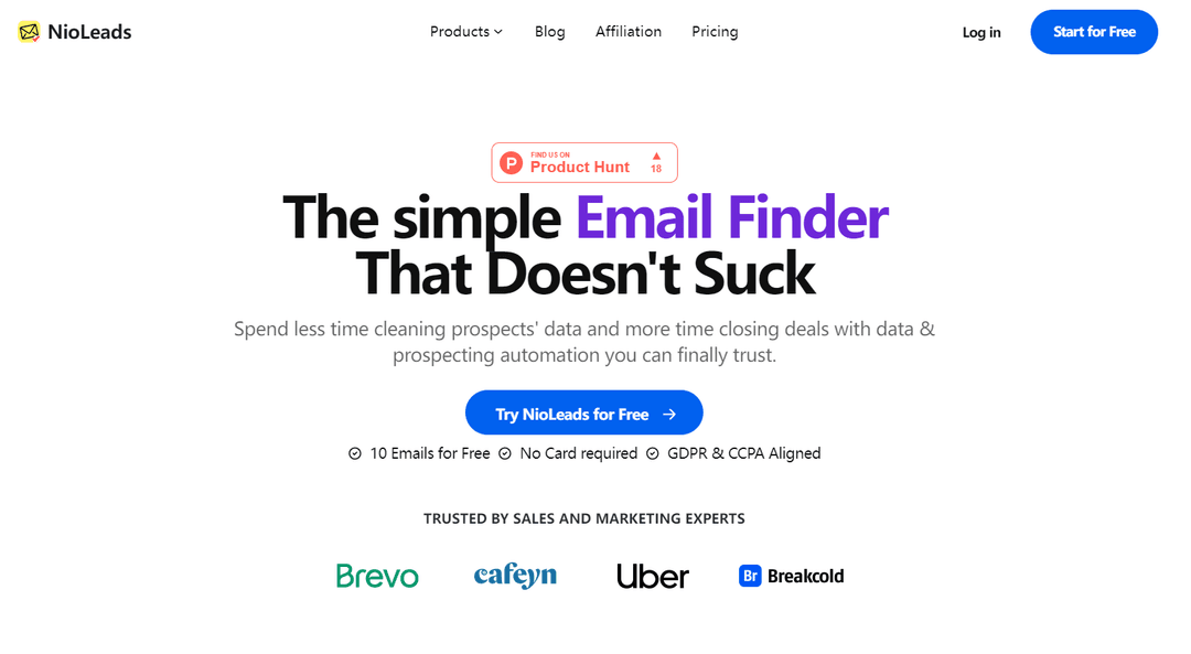 NioLeads - B2B Email Finder & Lead Generation Tool