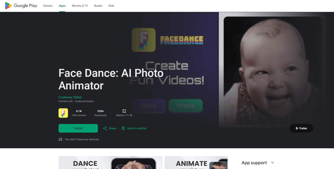 Face Dance: AI Photo Animator