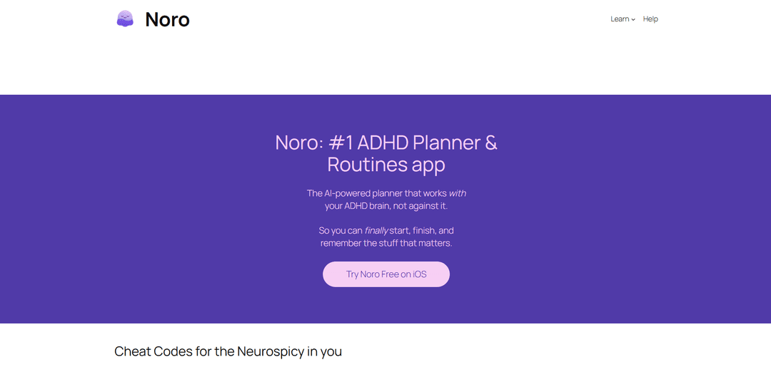 Noro ADHD Planner