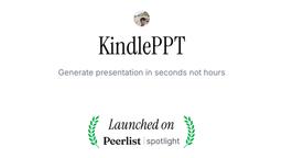 KindlePPT Bewertung: KI-gesteuerte Präsentationen in Sekunden