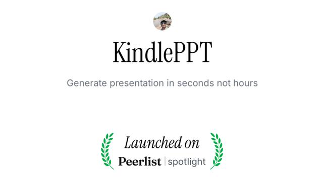 KindlePPT Review: AI-Powered Presentations in Seconds