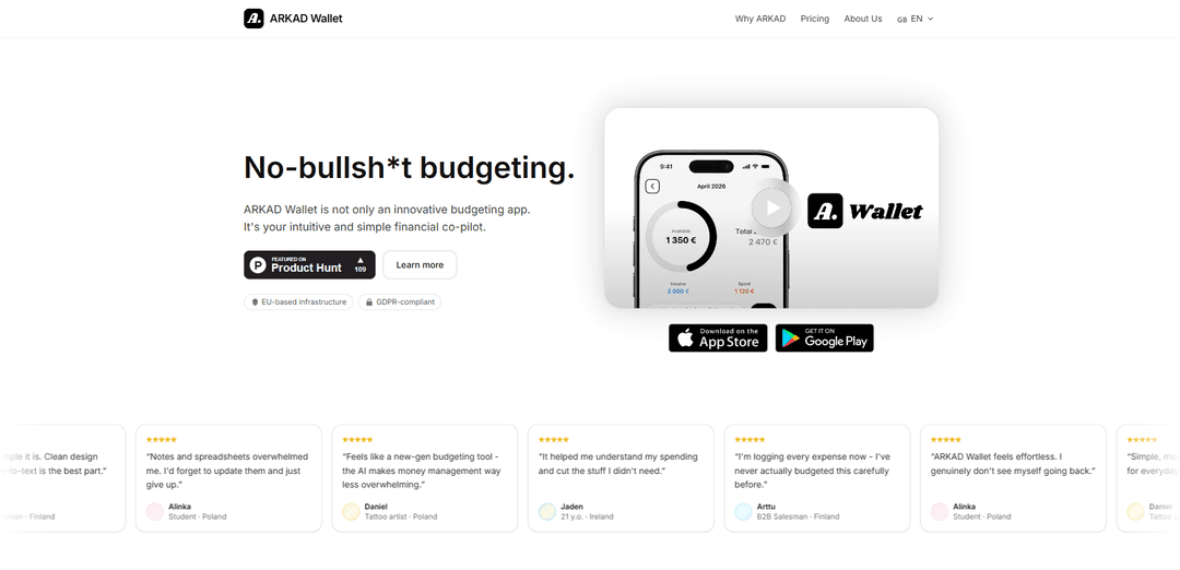 ARKAD Wallet - Budget & Tracking