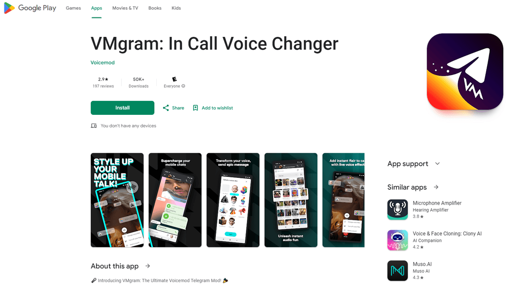 VMgram - Voice Changer and Soundboard for Telegram