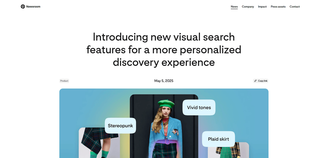 Pinterest Visual Search