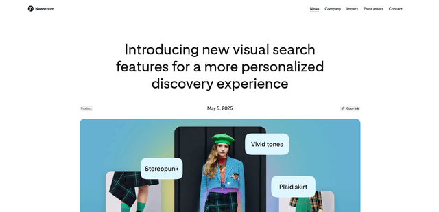 Pinterest Visual Search