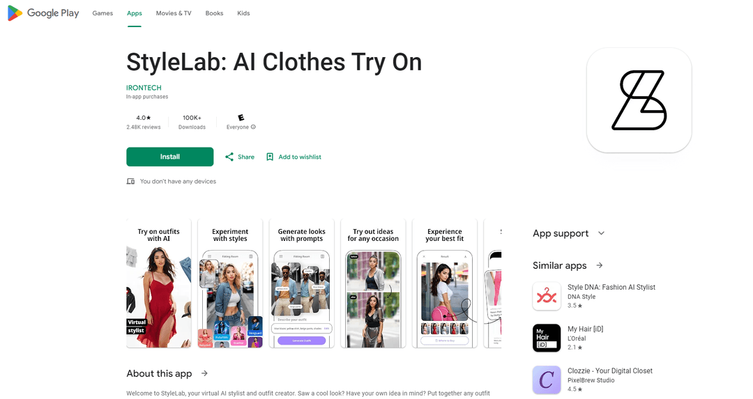 StyleLab - AI Virtual Stylist for Personalized Fashion