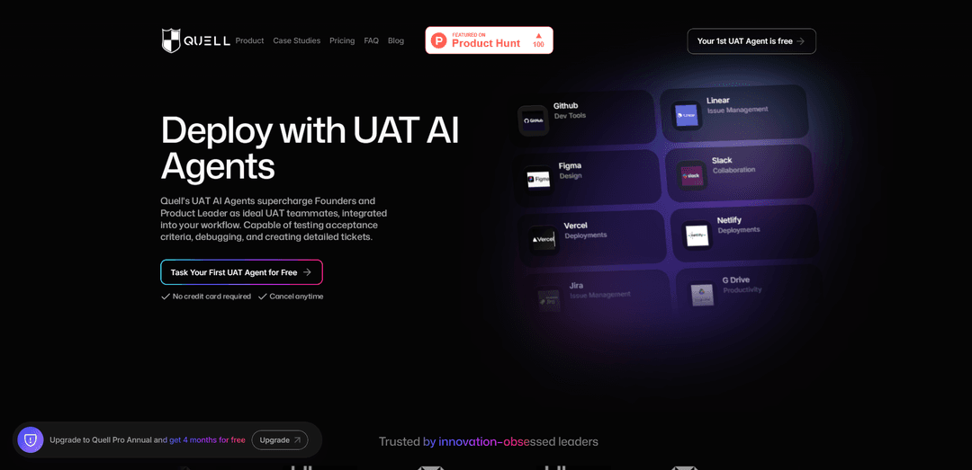 Quell's UAT AI Agent Platform