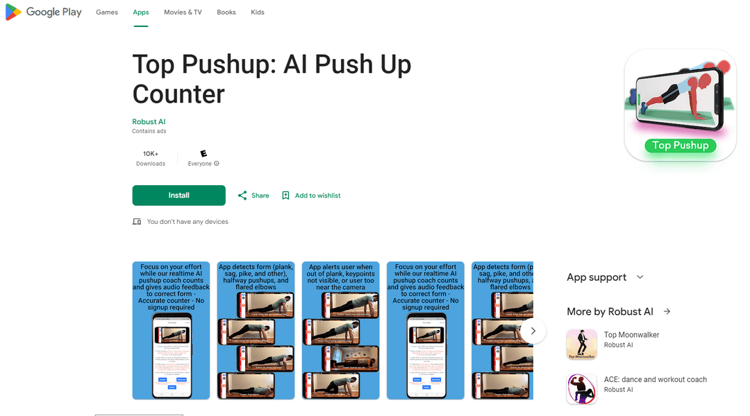 Top Pushup - AI-Powered Pushup Counter & Form Analyzer