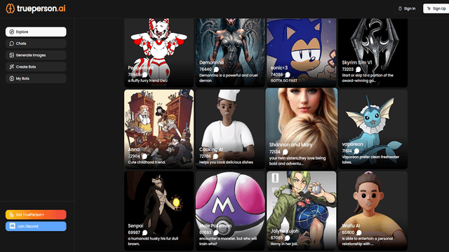TruePerson Review: Customizable AI Companions Unveiled