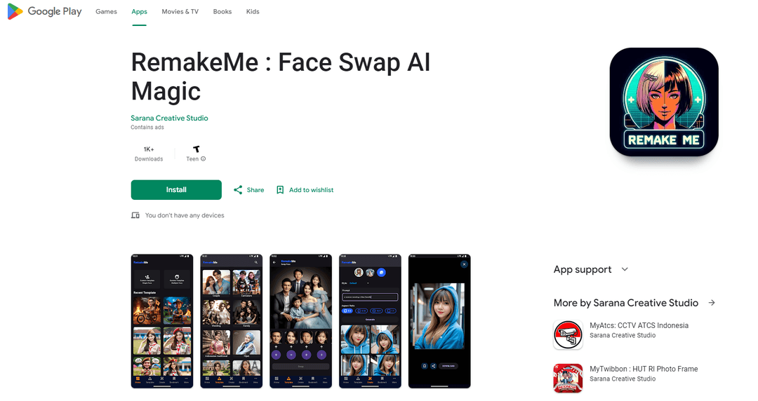 RemakeMe - AI Face Swap App for Photos and Videos