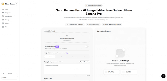Nano Banana Pro - AI Image Editor
