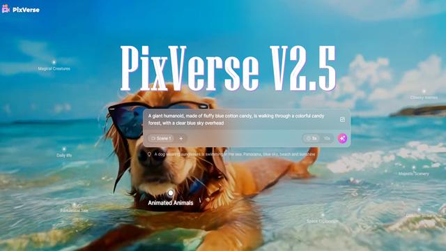 PixVerse V2.5发布：创作流畅无卡顿、无失真的AI视频！