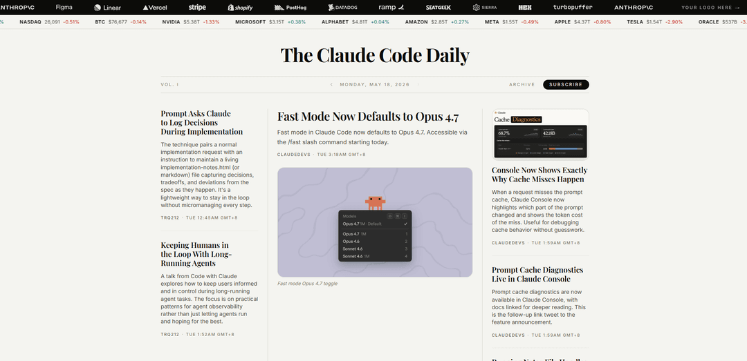 The Claude Code Daily