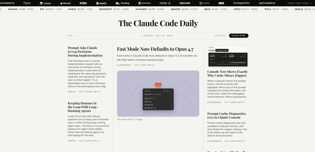 The Claude Code Daily