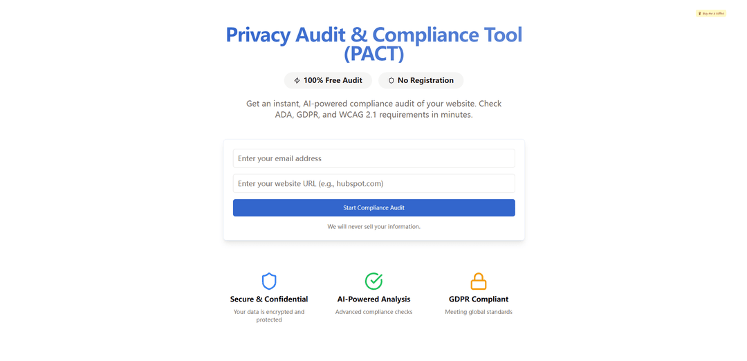 PACT | Privacy Audit & Compliance Tool