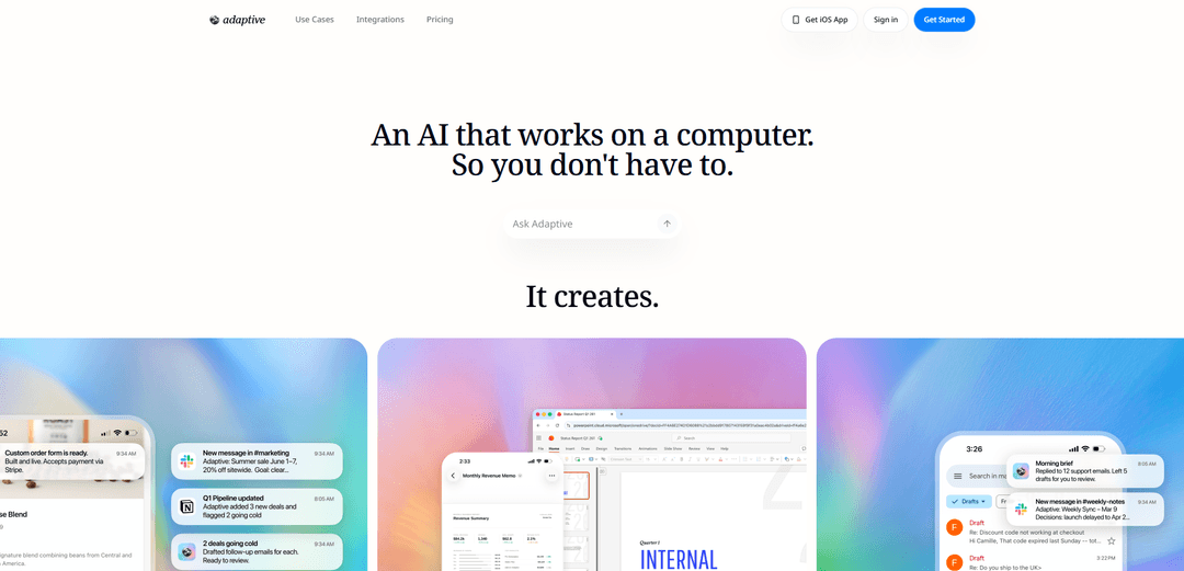 Adaptive — The Agent Computer