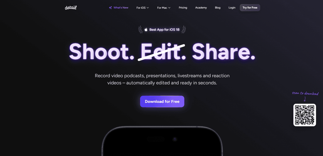 Detail for Mac and iOS