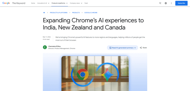 Google Gemini in Chrome