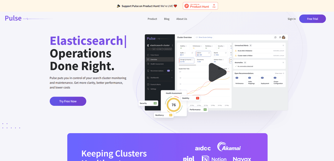 Pulse for Elasticsearch and OpenSearch