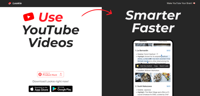 Lookie AI Review: Transform YouTube Learning with AI Summaries