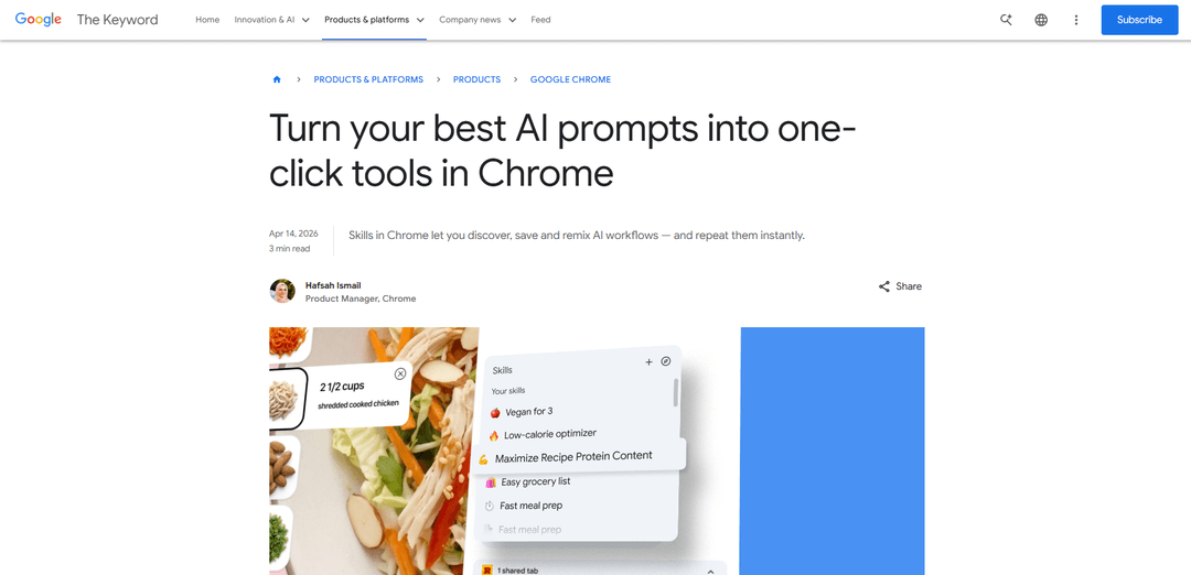 Google Chrome Skills