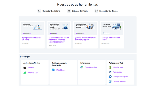 Reescribir Textos - Cambiador de Palabras Análise: Ferramenta de Escrita com IA