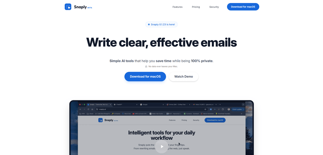 AI dication by Snaply