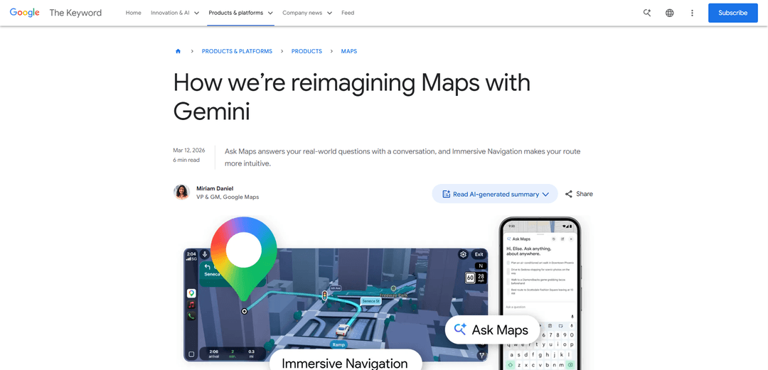 Ask Maps by Google