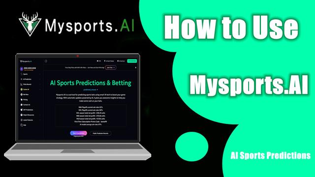 How to Use Mysports.AI for AI Sports Predictions 2025 | A Step-by-Step Guide