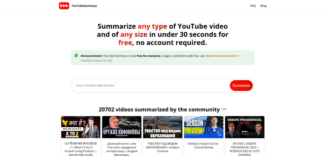 Youtube Summary