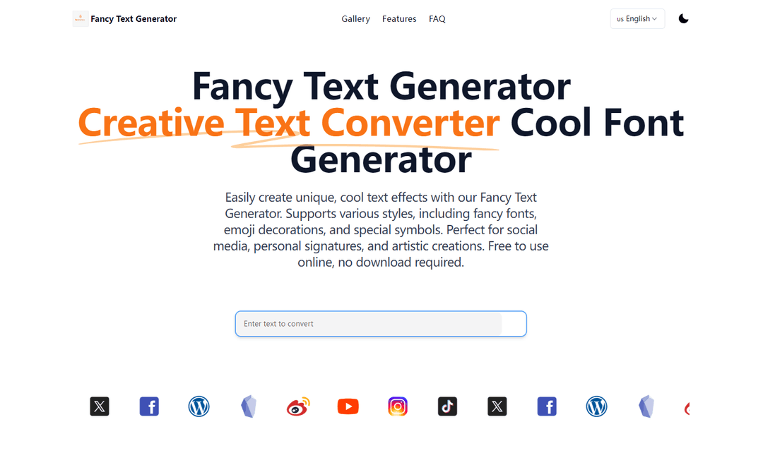 Fancy Text Generator