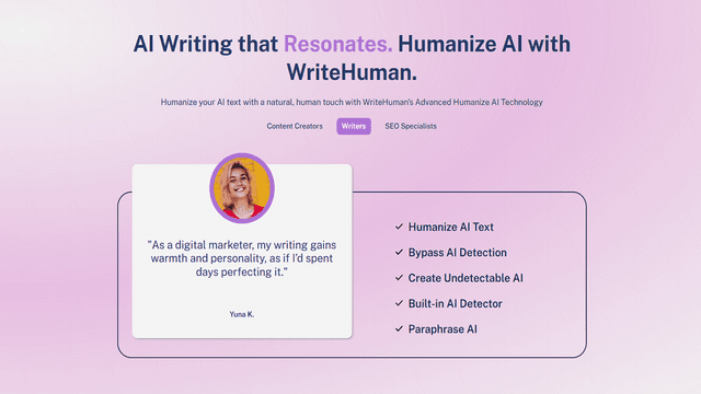 WriteHuman: Recensione di Undetectable AI e AI Humanizer